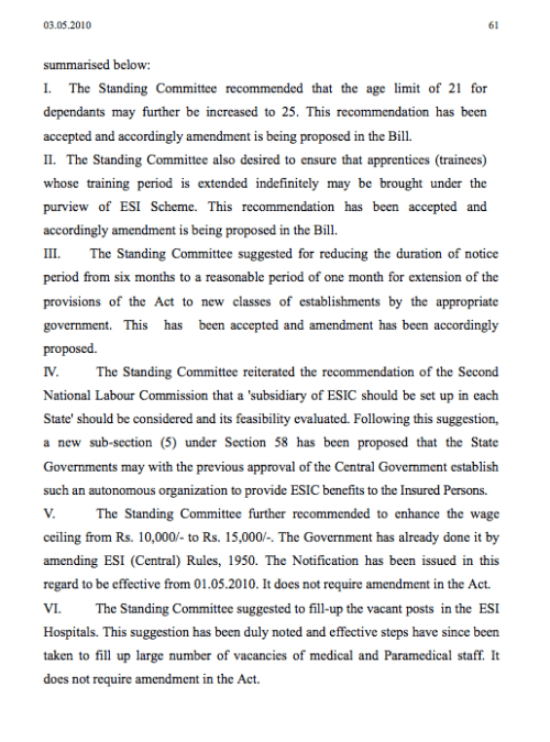 Parliament passes Bill Page 61