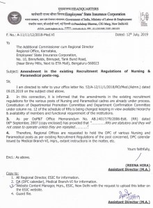 ESIC letter 12 07 2019